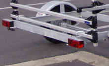 Trailer Rack for Sailboat attached with U bolts