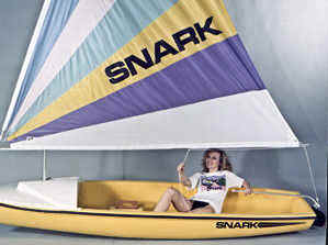 Snark Sunflower rigged for sailing