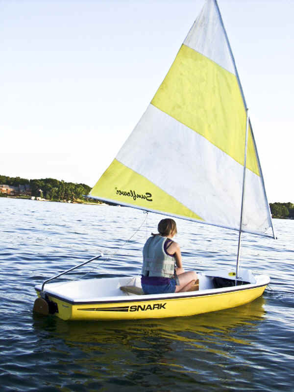 Snark Sunflower Sailboat on the lake