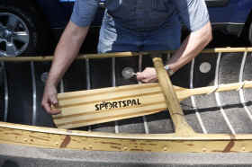 Sportspal Canoes Come With paddles as a standard option