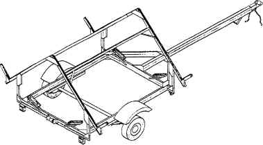 Trailex Trailer for 3 Laser or Sunfish Sailboats