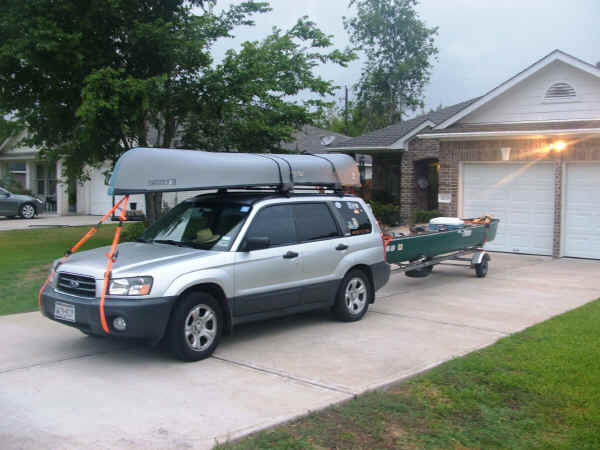 Trailex-SUT-200-S Canoe Trailer  shown with a Car Topped Canoe