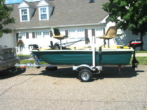 Trailex-SUT-250-S Boat Trailer with  a Bass Boat