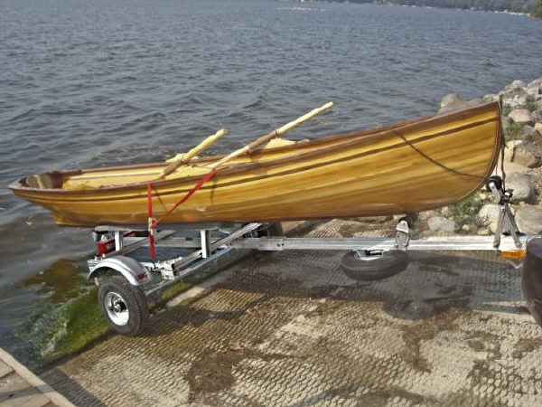 Trailex SUT-250-S Trailer with A Rowing Dory