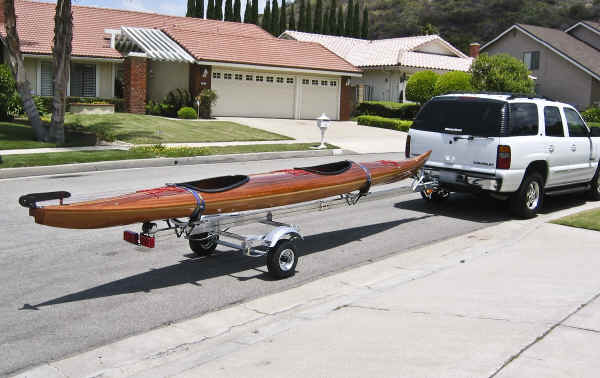 Trailex SUT-350-S Trailer Shown With 22' Sea Kayak