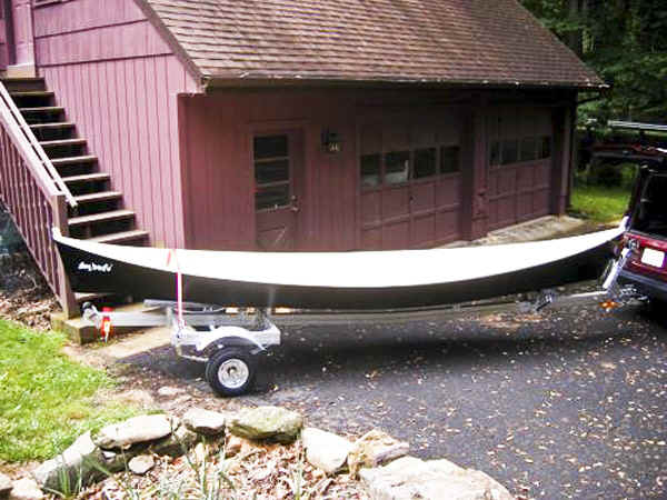 Trailex SUT-350-S Trailer with a Peace Canoe